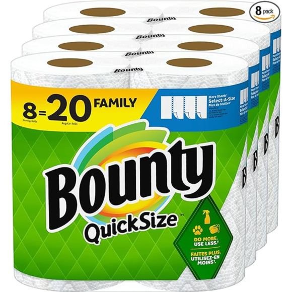 Quick Size Paper Towels, White, 8 Family Rolls = 20 Regular Rolls - Picture 7 of 7